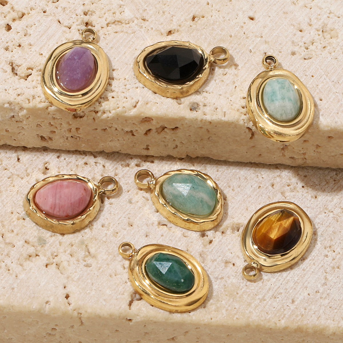 3pcs/Lot French Retro 14k Gold - Red Clover Flower บทวิจารณ์และราคา