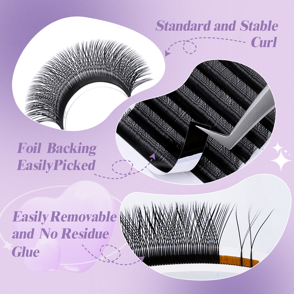 Wendy Lashes W Shape Bloom 3D/ - Red Clover Flower บทวิจารณ์และราคา