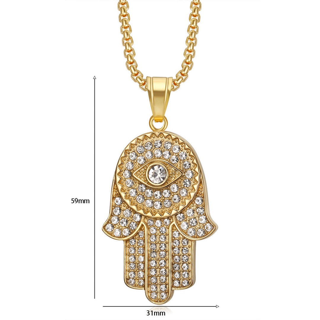 Hip Hop Iced Out Bling Hamsa H - Tulsi Holy Basil บทวิจารณ์และราคา