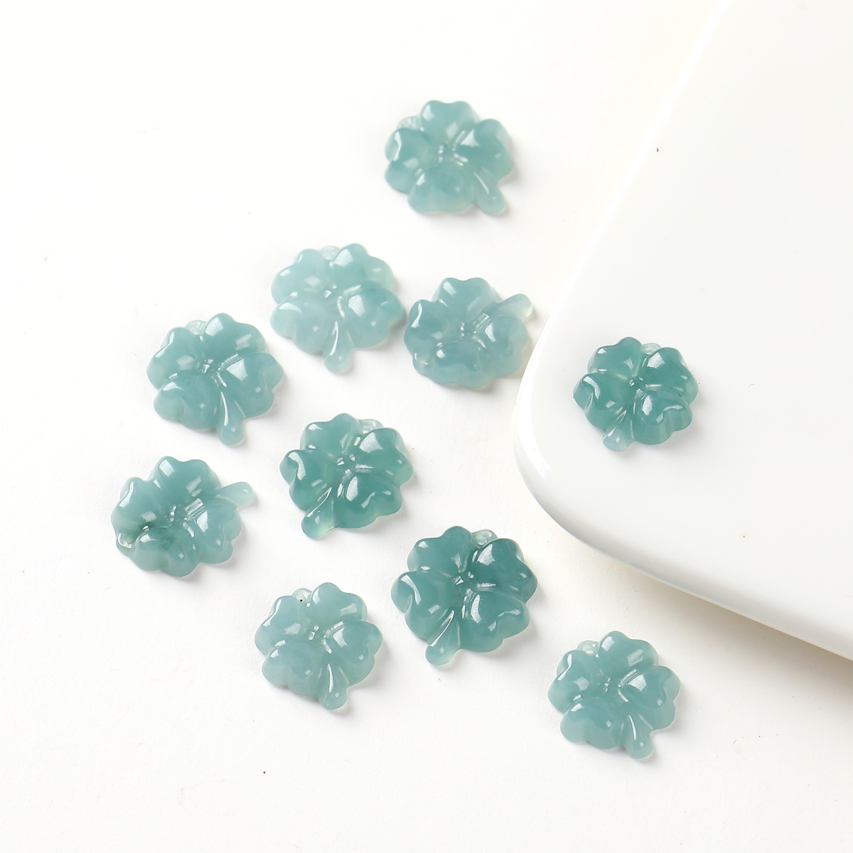 1 Pc Natural Stone Guatemala J - Red Clover Flower บทวิจารณ์และราคา