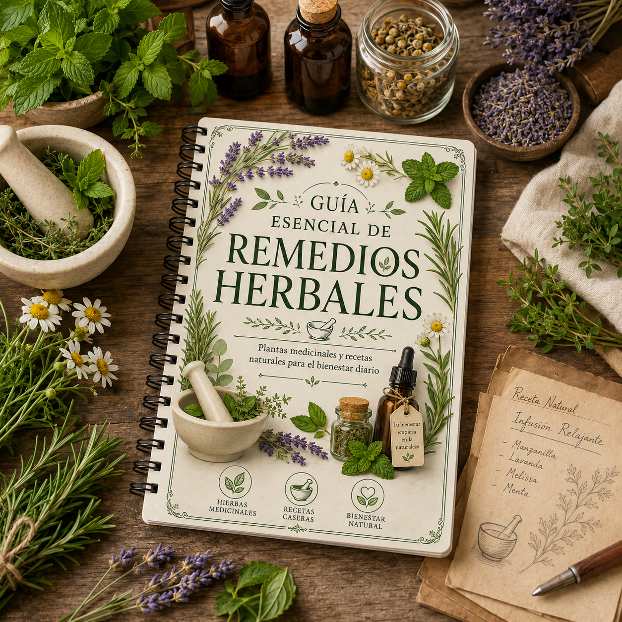 Spanish Herbal Remedies Guide  - Herbal Wellness Guide บทวิจารณ์และราคา