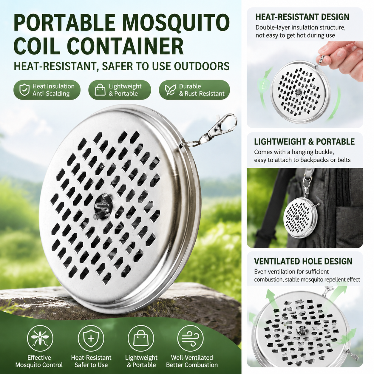 Outdoor Mosquito Coil Holder R - Tulsi Holy Basil บทวิจารณ์และราคา