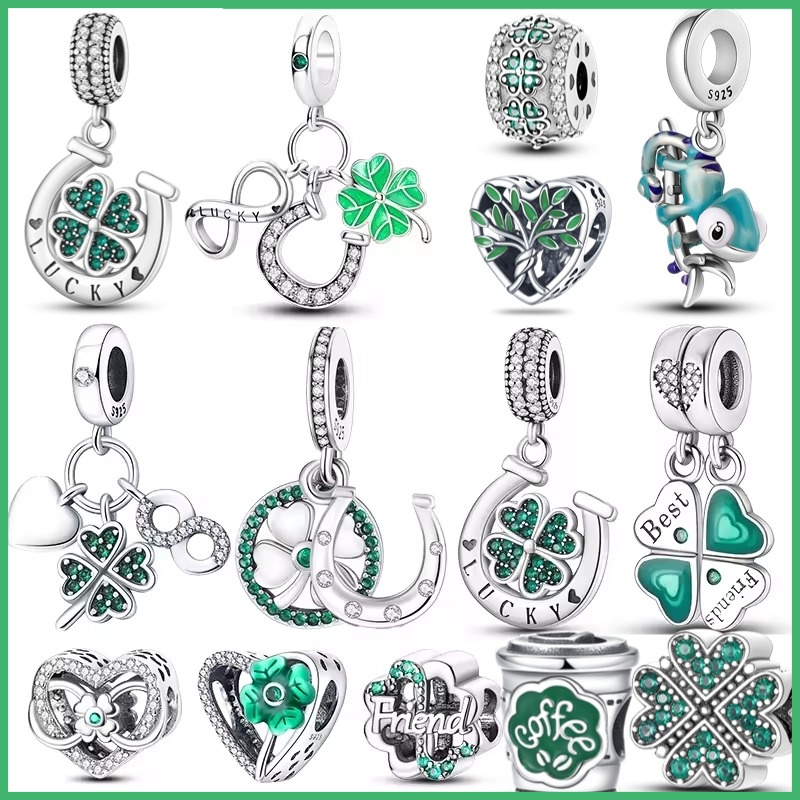 925 sterling silver green clov - Red Clover Flower บทวิจารณ์และราคา