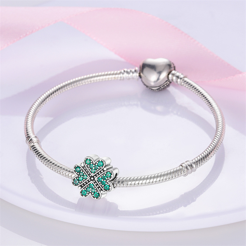 925 sterling silver green clov - Red Clover Flower บทวิจารณ์และราคา